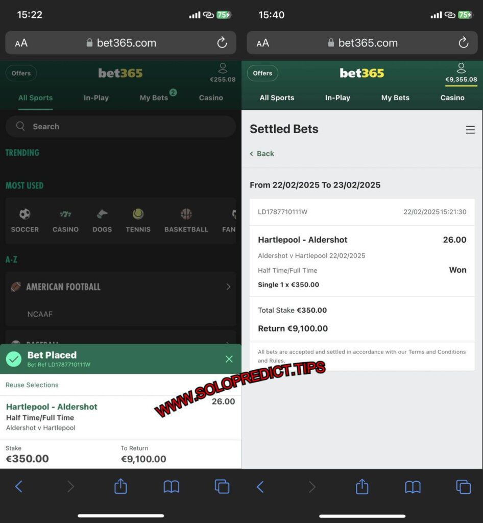 SOLO FIXED MATCHES TIPS HTFT BETTING