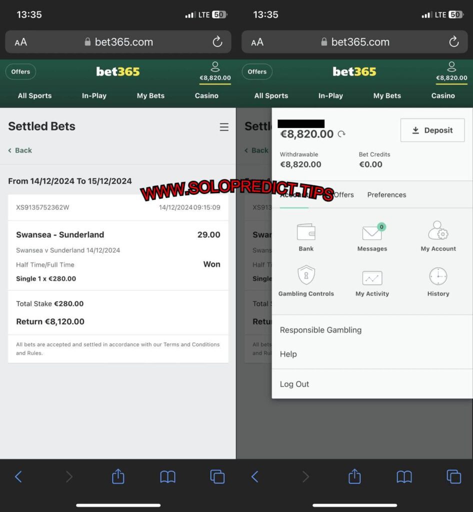 SOLOPREDICT FIXED MATCHES HTFT TIPS