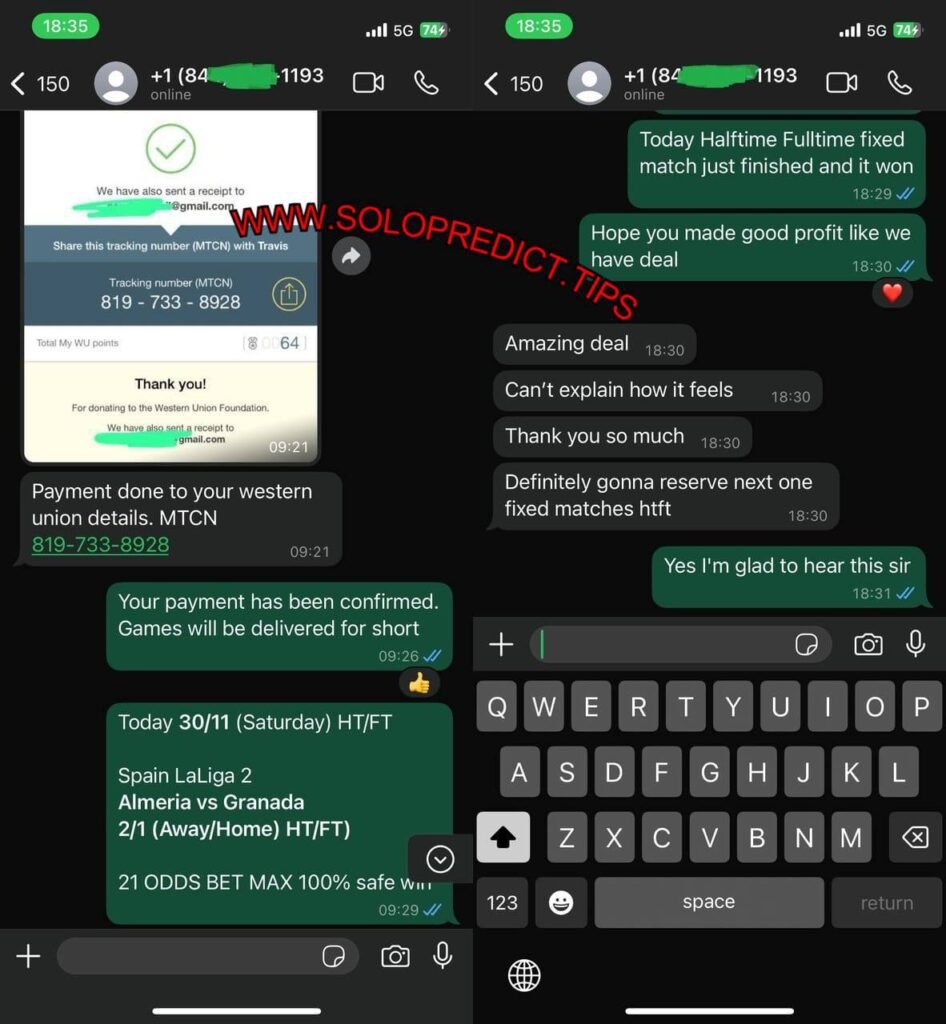 WHATSAPP SOLOPREDICTION FIXED BETTING TIPS