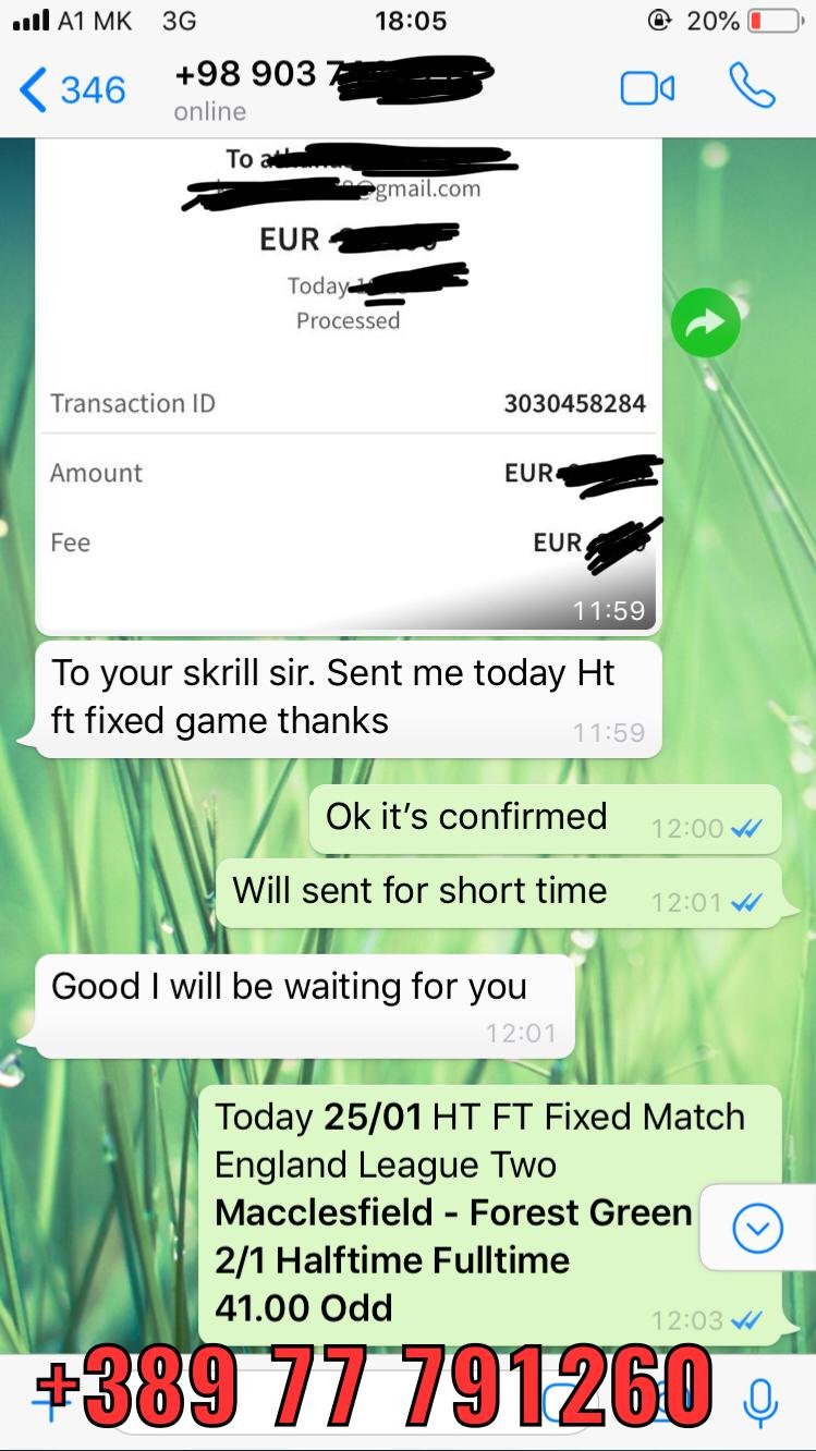 WhatsApp proof ht ft fixed matches