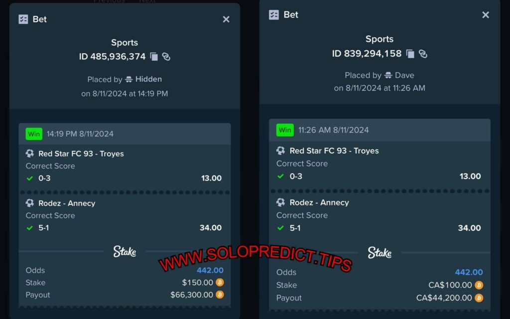 STAKE SOLO FIXED MATCHES