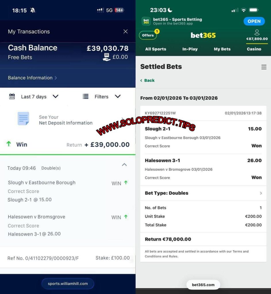 FANDUEL CORRECT FIXED MATCHES TIPS WILLIAM HILL SPORTS FIXED MATCHES TIPS