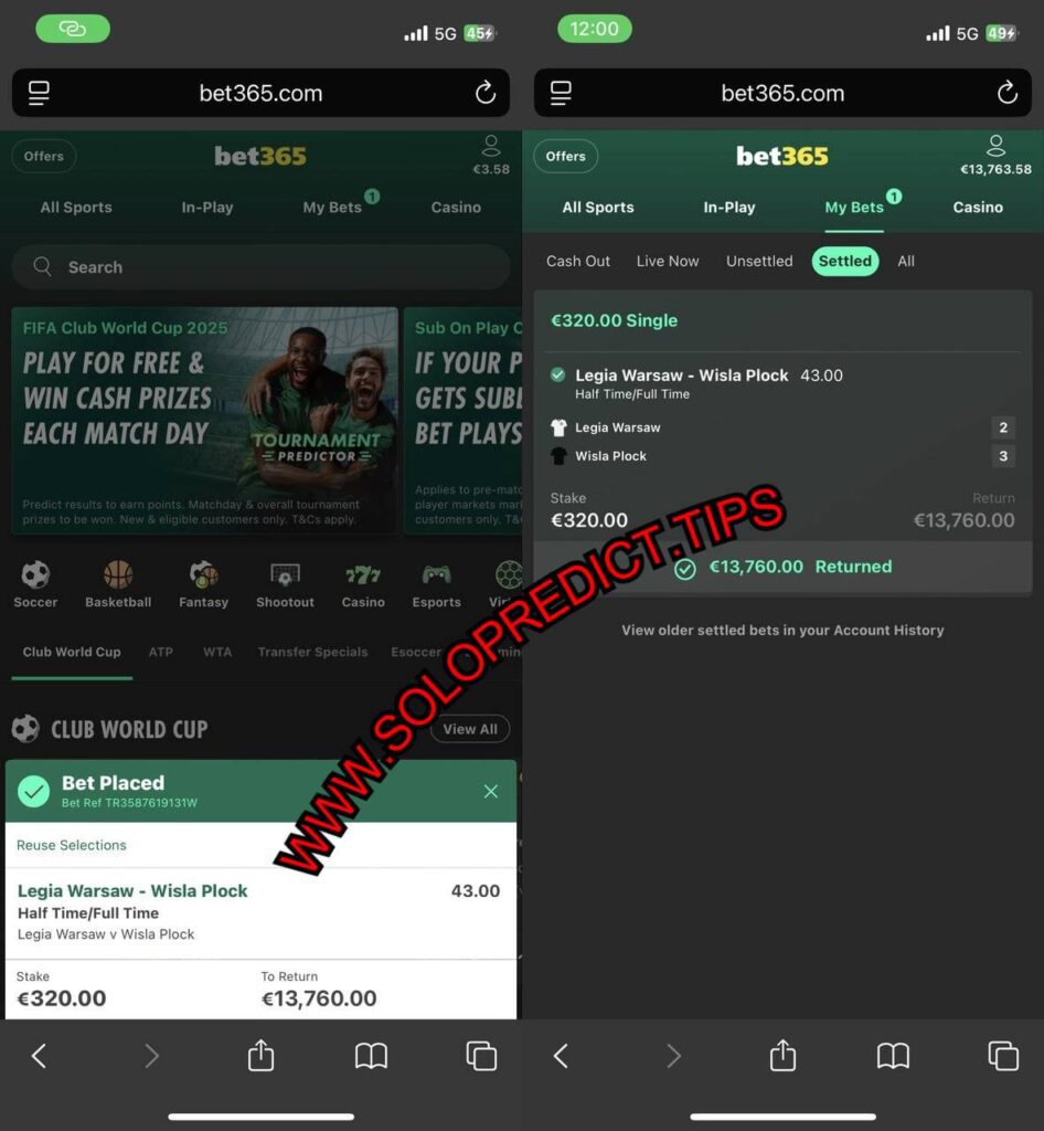 BET365 SOCCER FIXED BETTING TIPS
