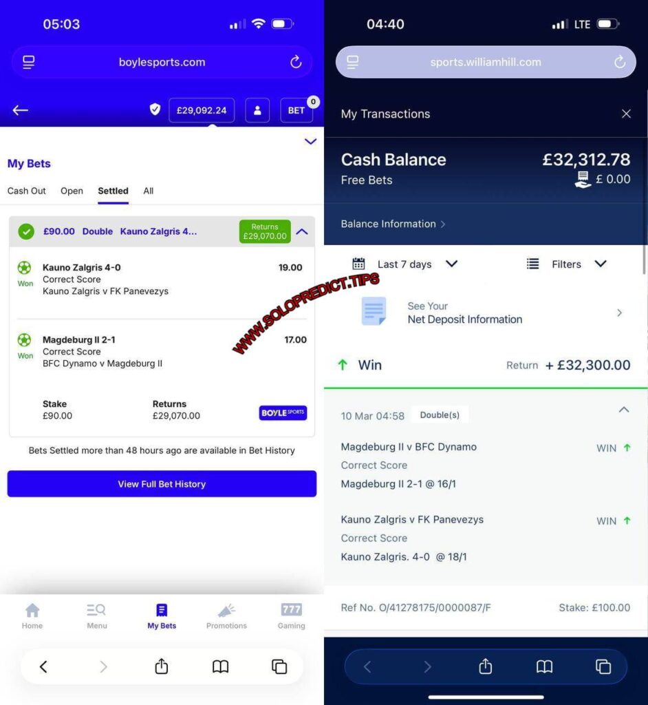 BOYLE SPORTS CORRECT SCORE FIXED MATCH BOYLE SPORTS CORRECT SCORE FIXED MATCH