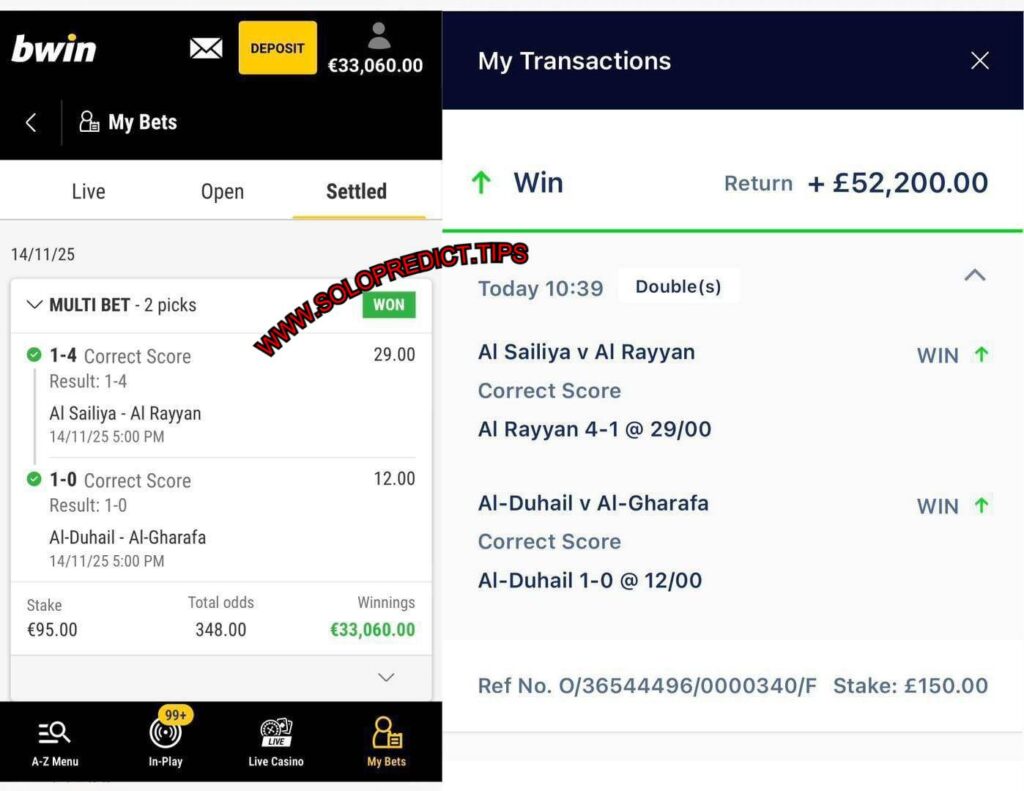 BWIN FIXED MATCHES TIPS