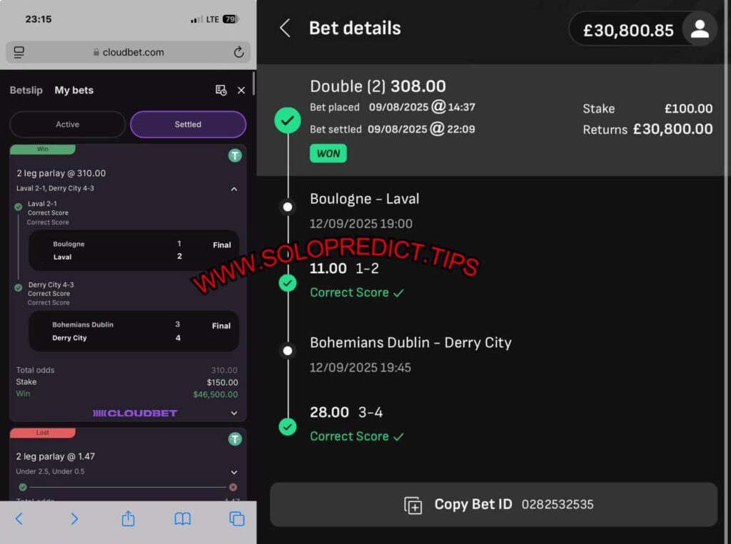 CLOUDBET FIXED MATCHES TIPS