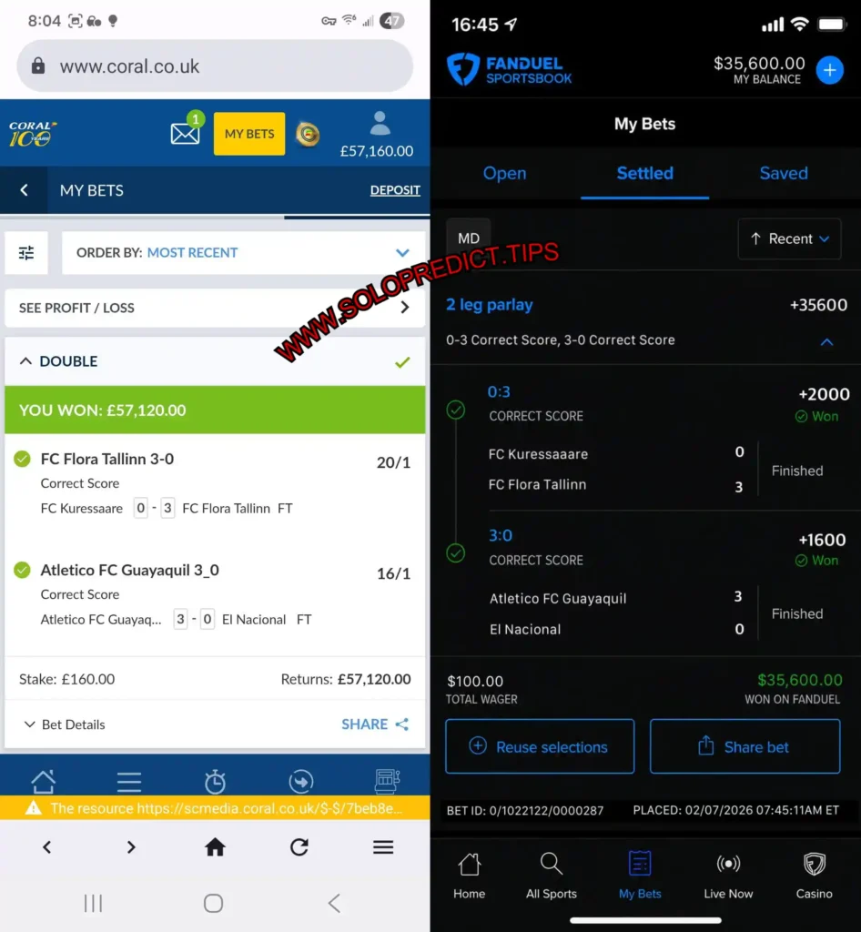 FANDUEL CORRECT SCORE BETTING MATCHES FANDUEL CORRECT SCORE BETTING MATCHES