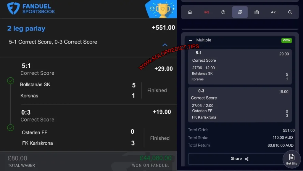 FANDUEL CORRECT SCORE FIXED MATCHES FANDUEL CORRECT SCORE FIXED MATCHES