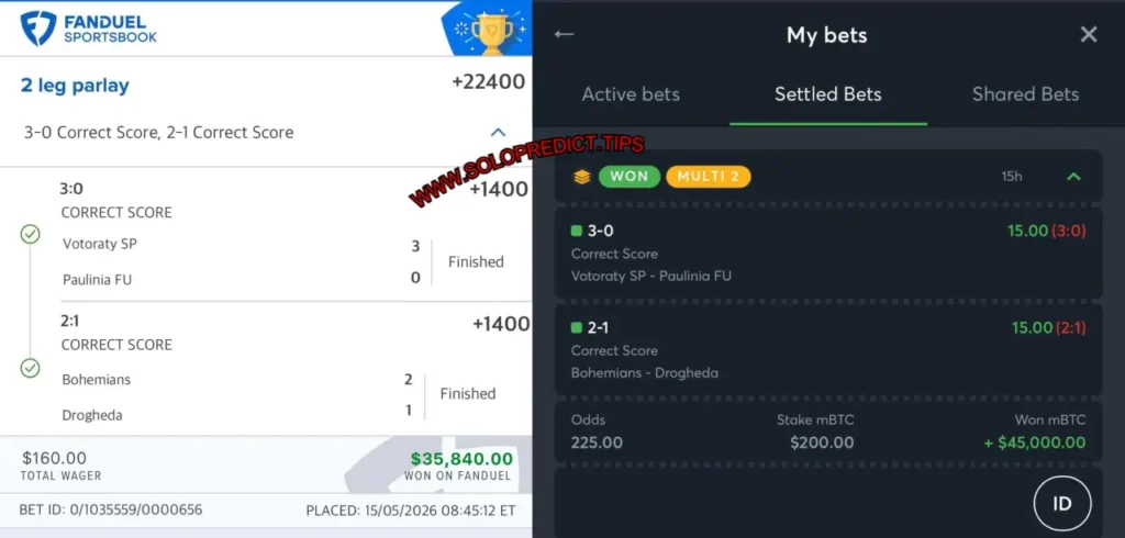 FANDUEL SPORTS CORRECT FIXED PREDICTIONS FANDUEL SPORTS CORRECT FIXED PREDICTIONS