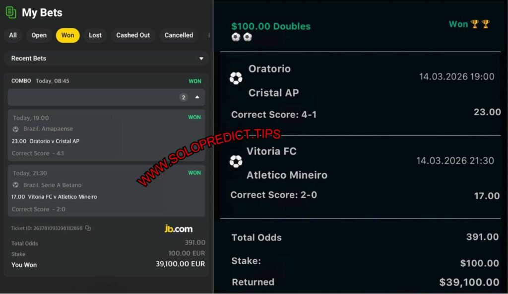 JB CRYPTO CORRECT SCORE FIXED MATCH JB CRYPTO CORRECT SCORE FIXED MATCH
