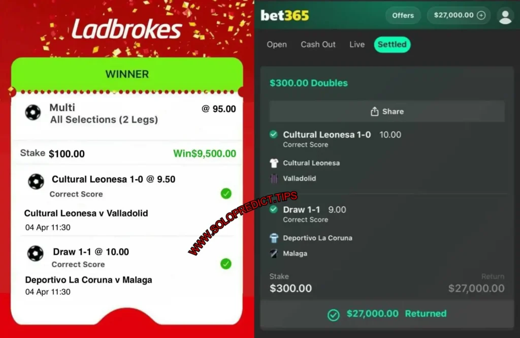 LADBROKES SOCCER FIXED BETTING MATCHES
