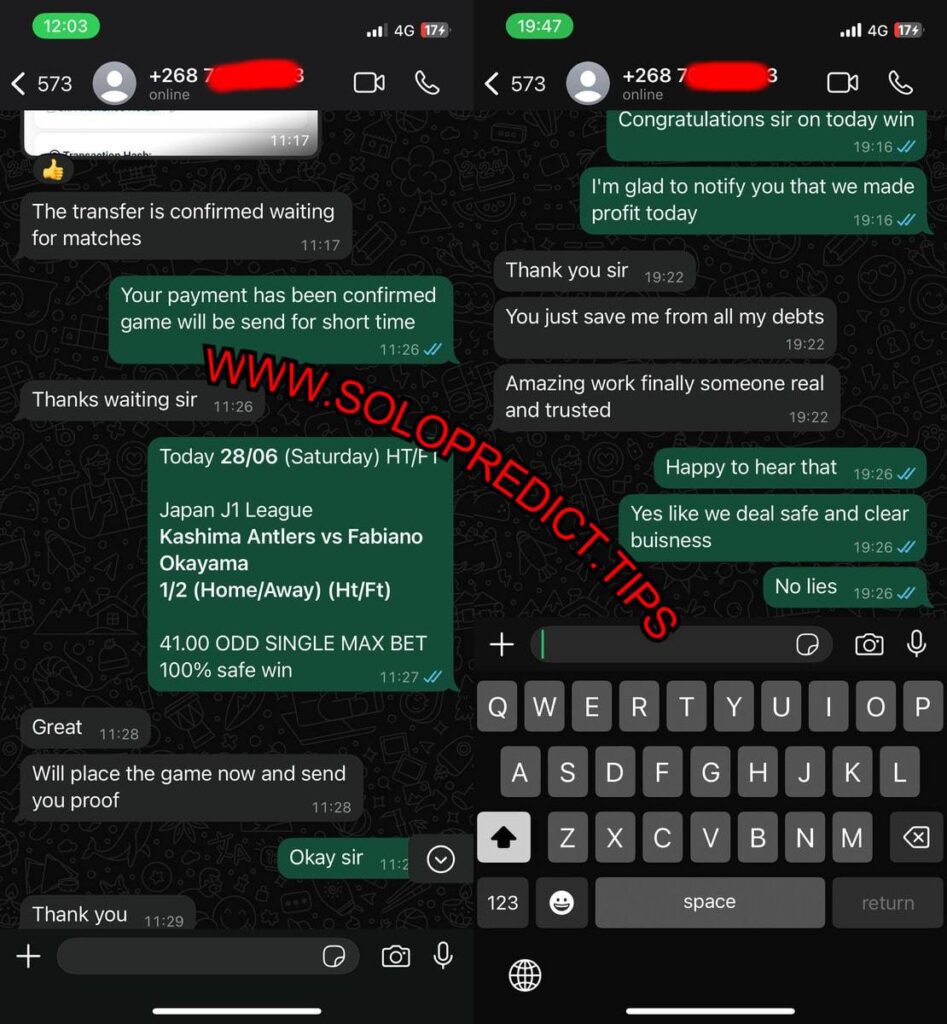 SOLO FIXED MATCHES TIPS WHATSAPP
