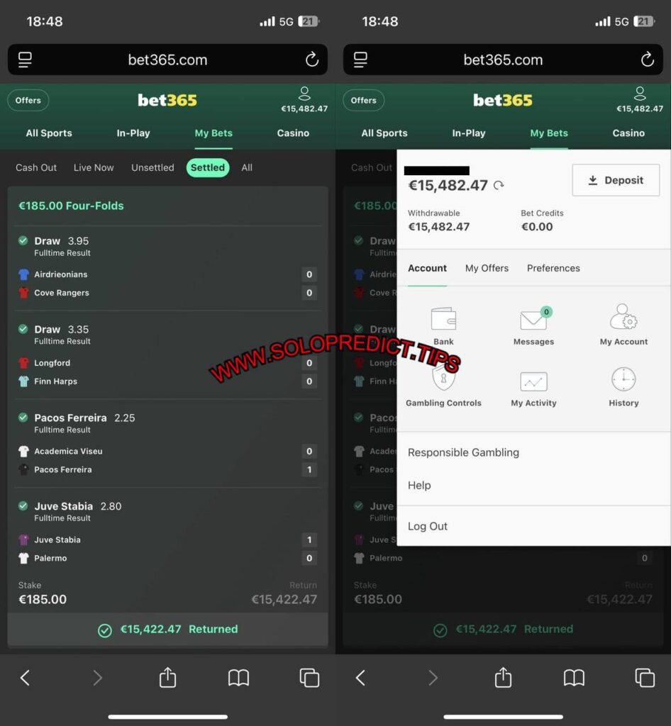 SOLO FIXED VIP MATCHES 1X2