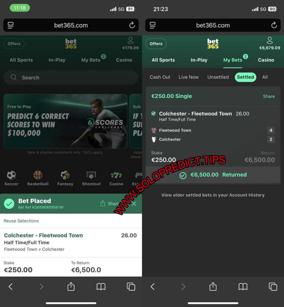 SOLO PREDICTION HTFT BETTING TIPS