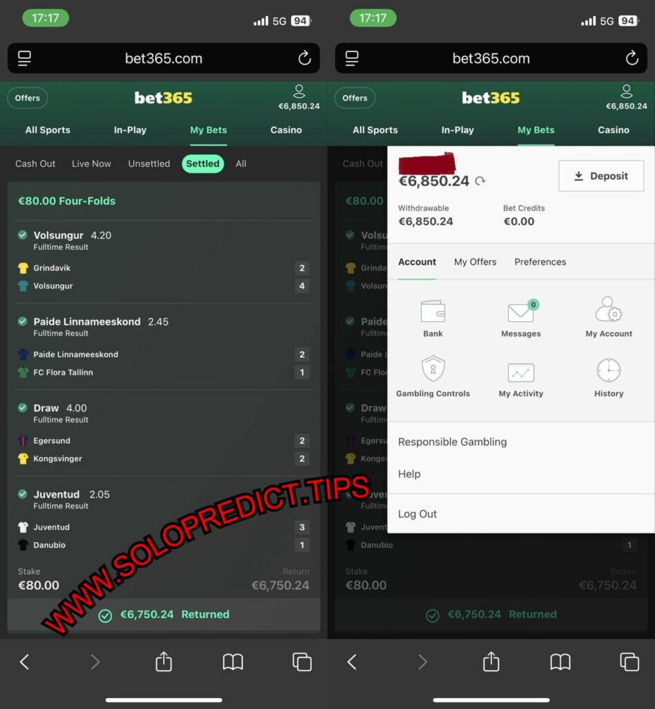 SOLO PREDICTION VIP FIXED MATCHES 1X2