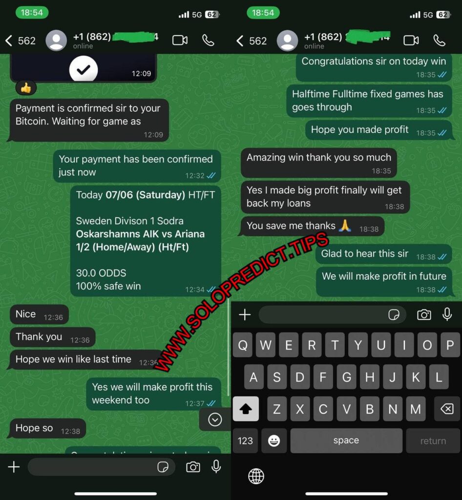 SOLO PREDICTION WHATSAPP FIXED MATCHES