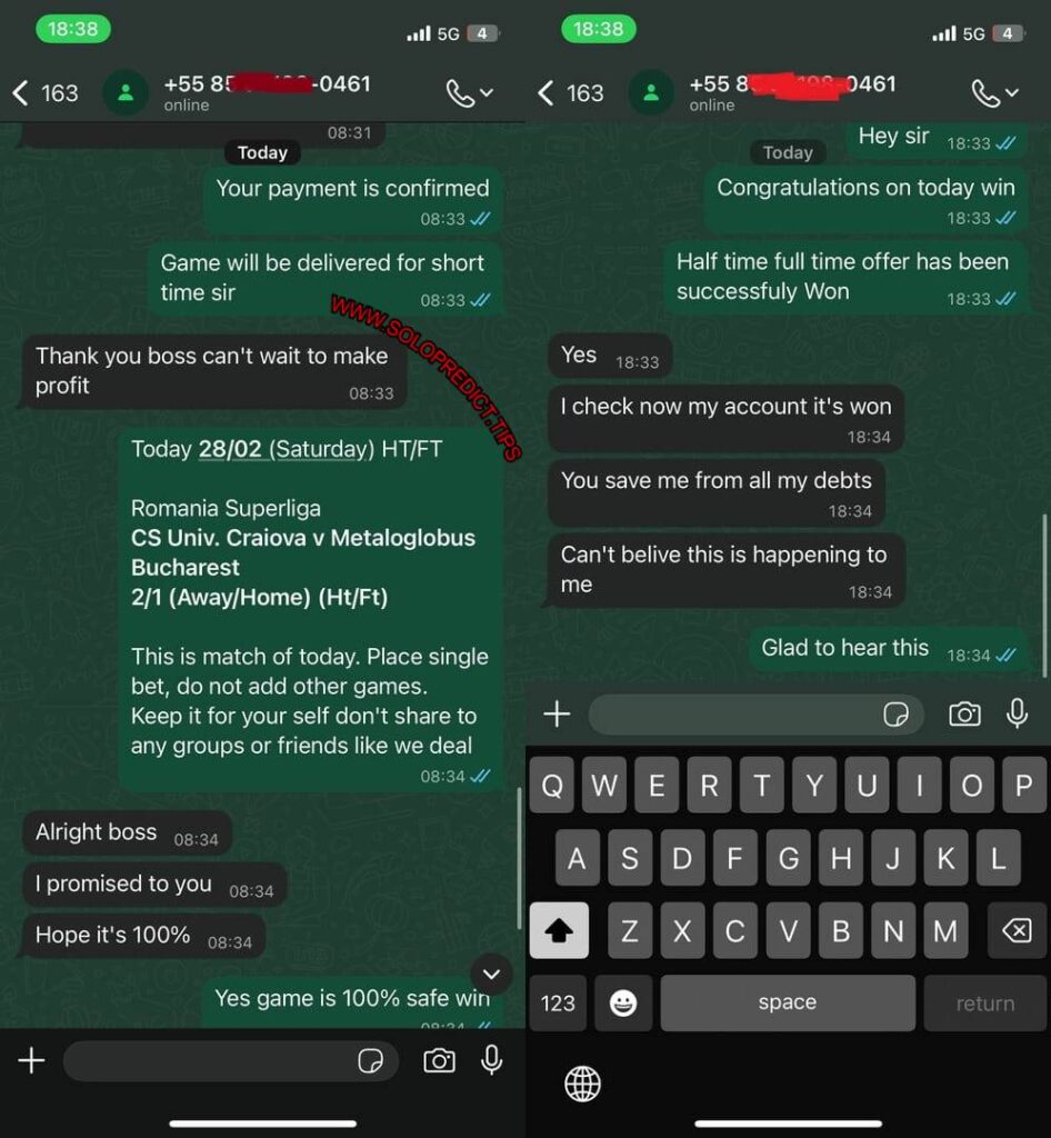 SOLO TELEGRAM FIXED MATCH SOLO TELEGRAM FIXED MATCH