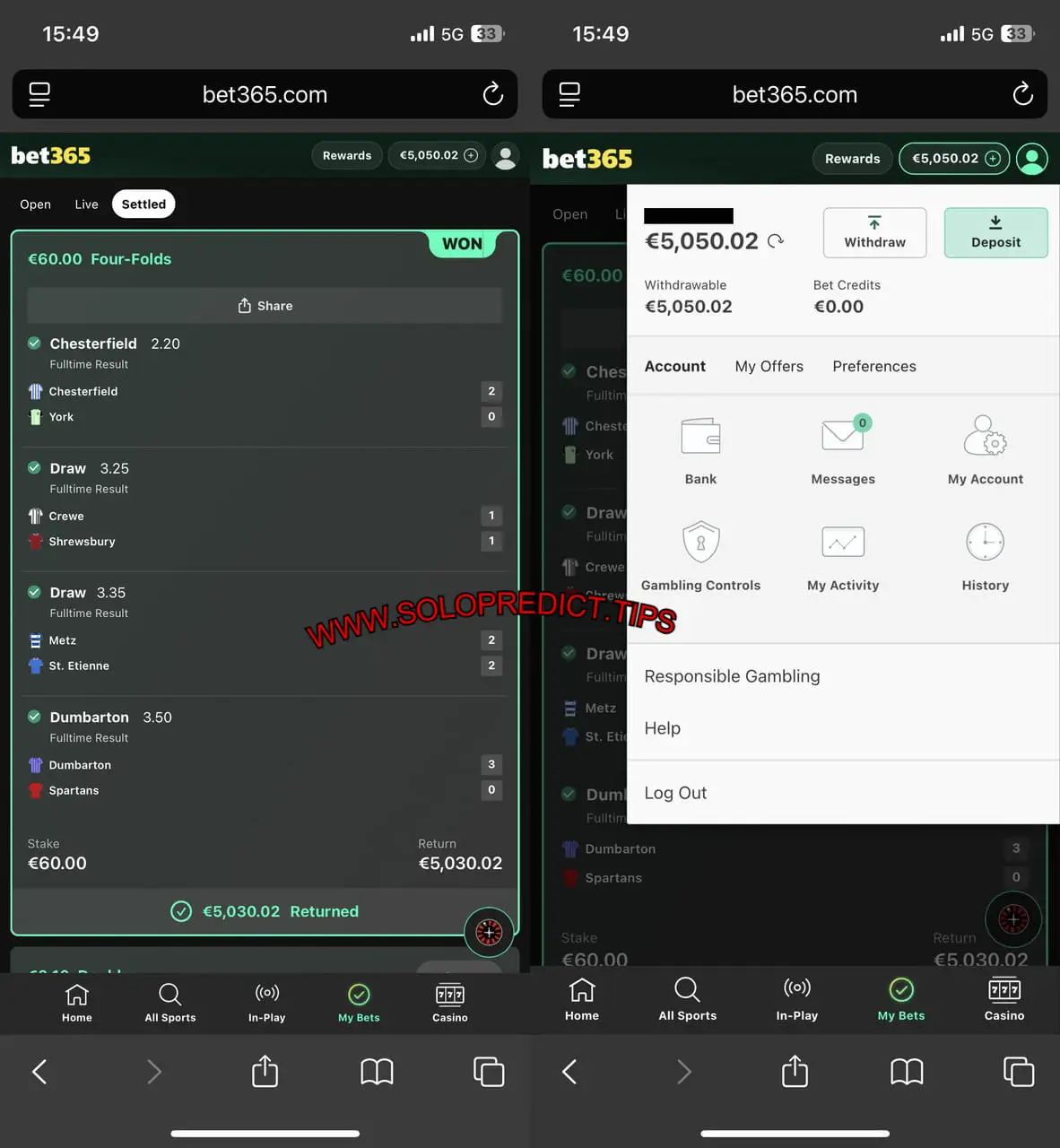 SOLOPREDICT VIP FIXED MATCHES 1X2 SOLOPREDICT VIP FIXED MATCHES 1X2