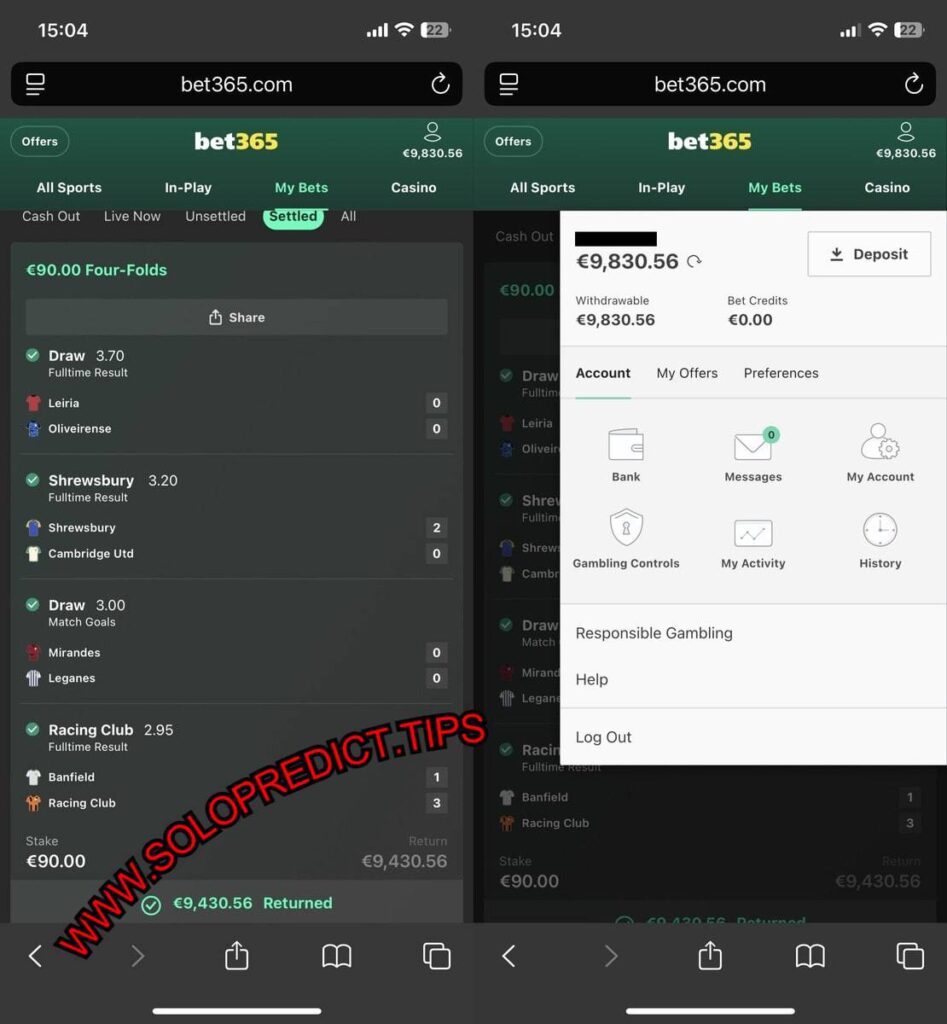 VIP SOCCER SURE FIXED TIPS 1X2