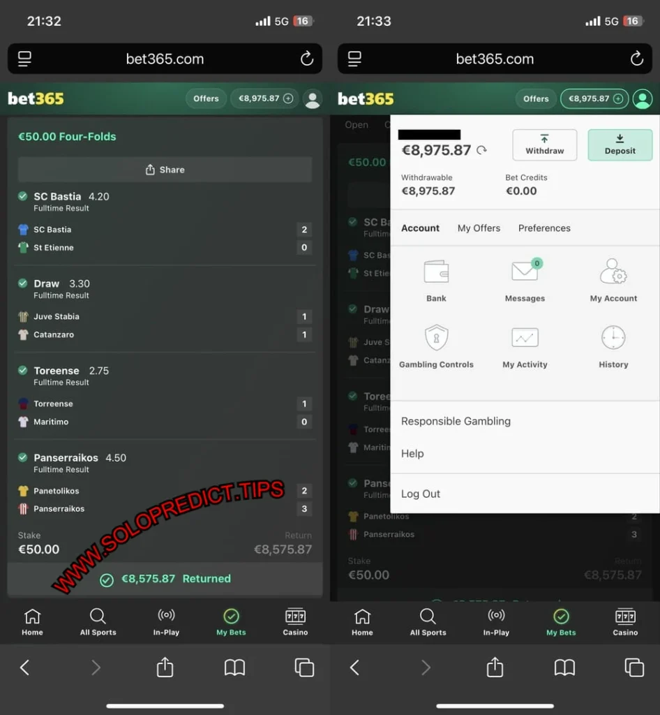 VIP SOLO PREDICTIONS 1X2