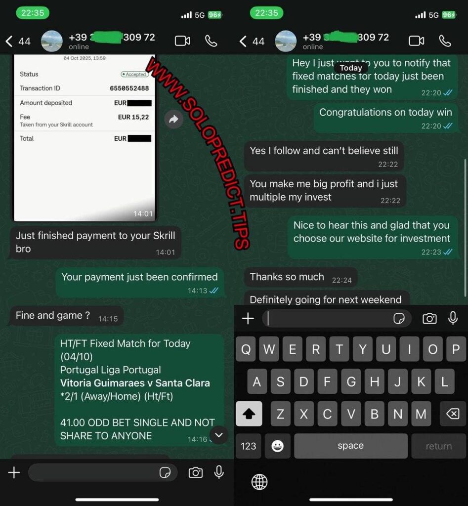 WHATSAPP SOLO FIXED MATCHES TIPS