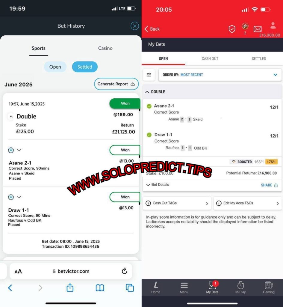 betvictor fixed matches correct tips